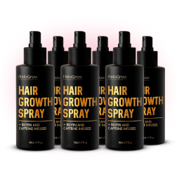 Six bottles of HaloGrow Hair Spray